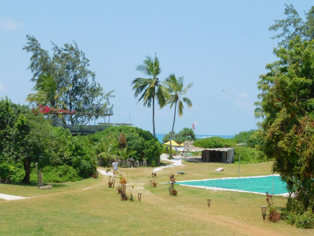Salty's Kitesurf village, where you can chill on Bofa Beach